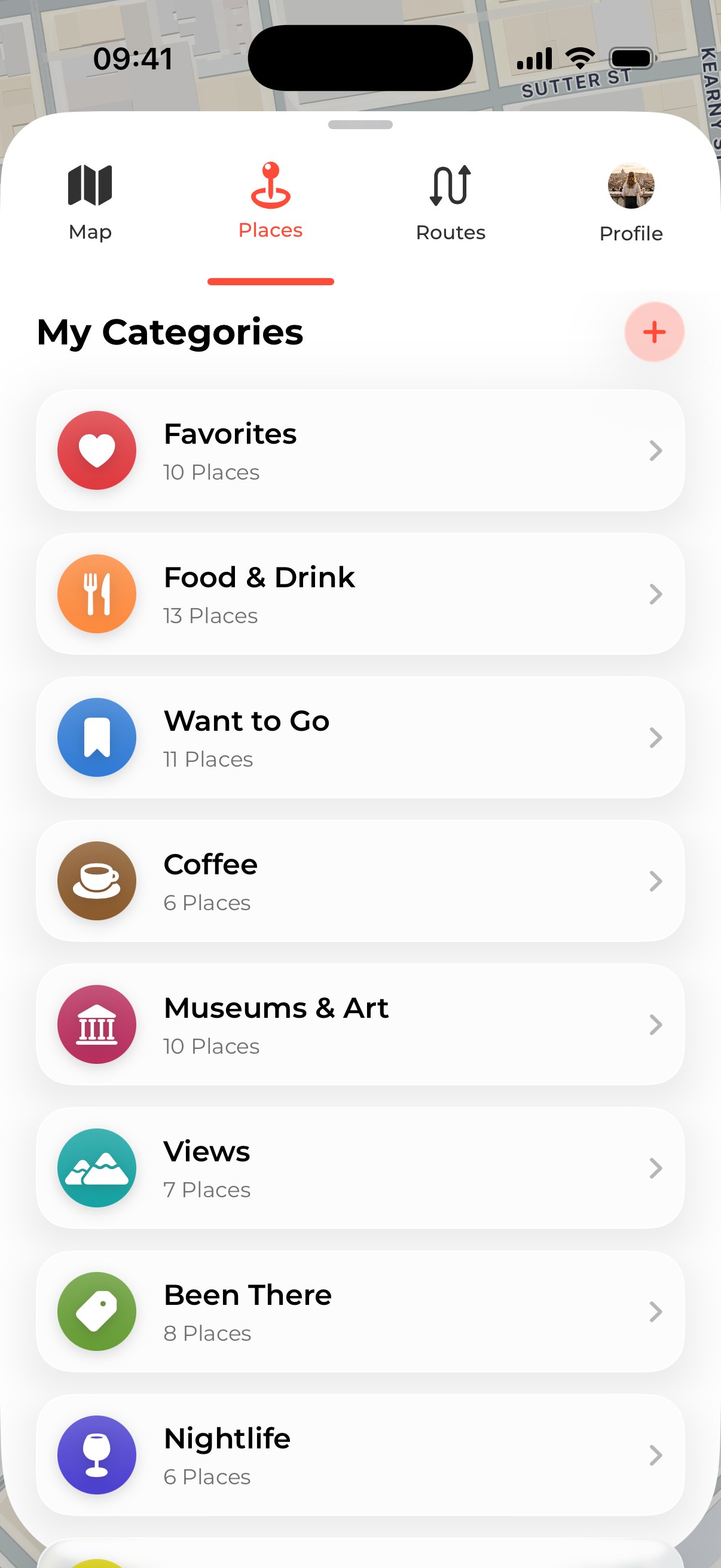 Pinora — Organize your places your way