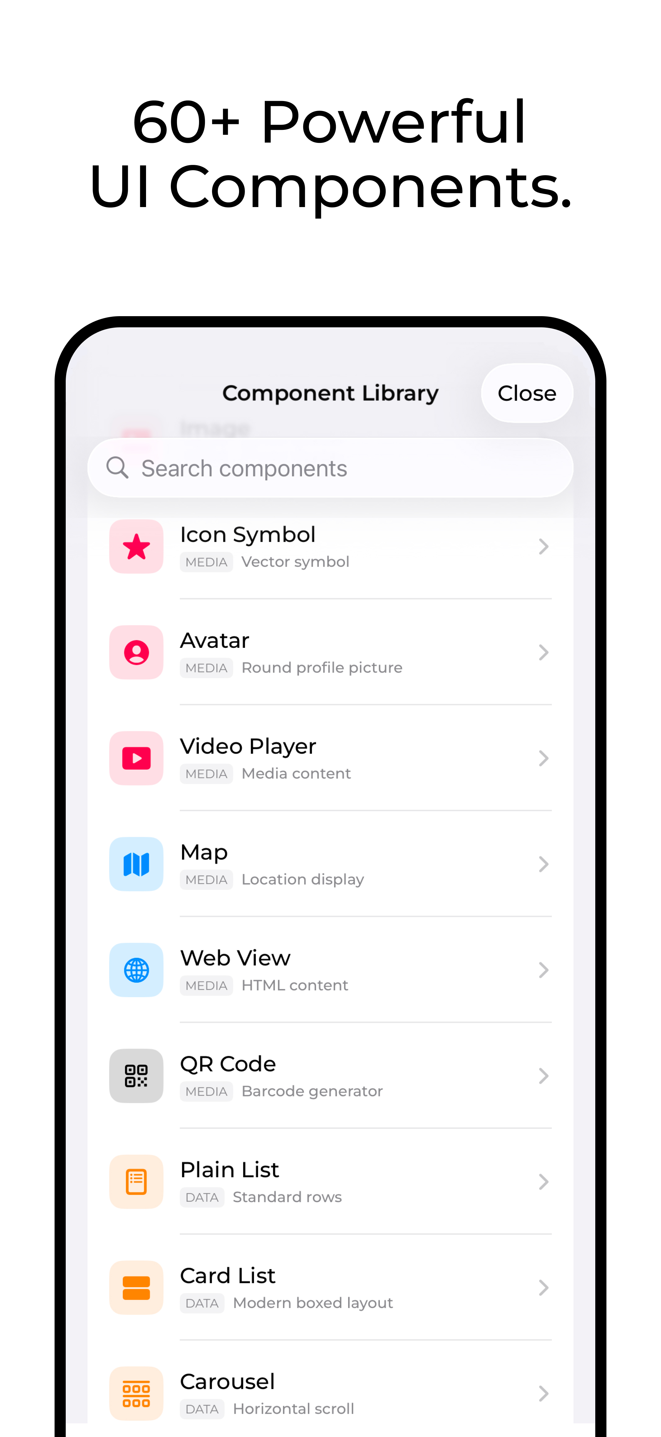60+ Powerful UI Components